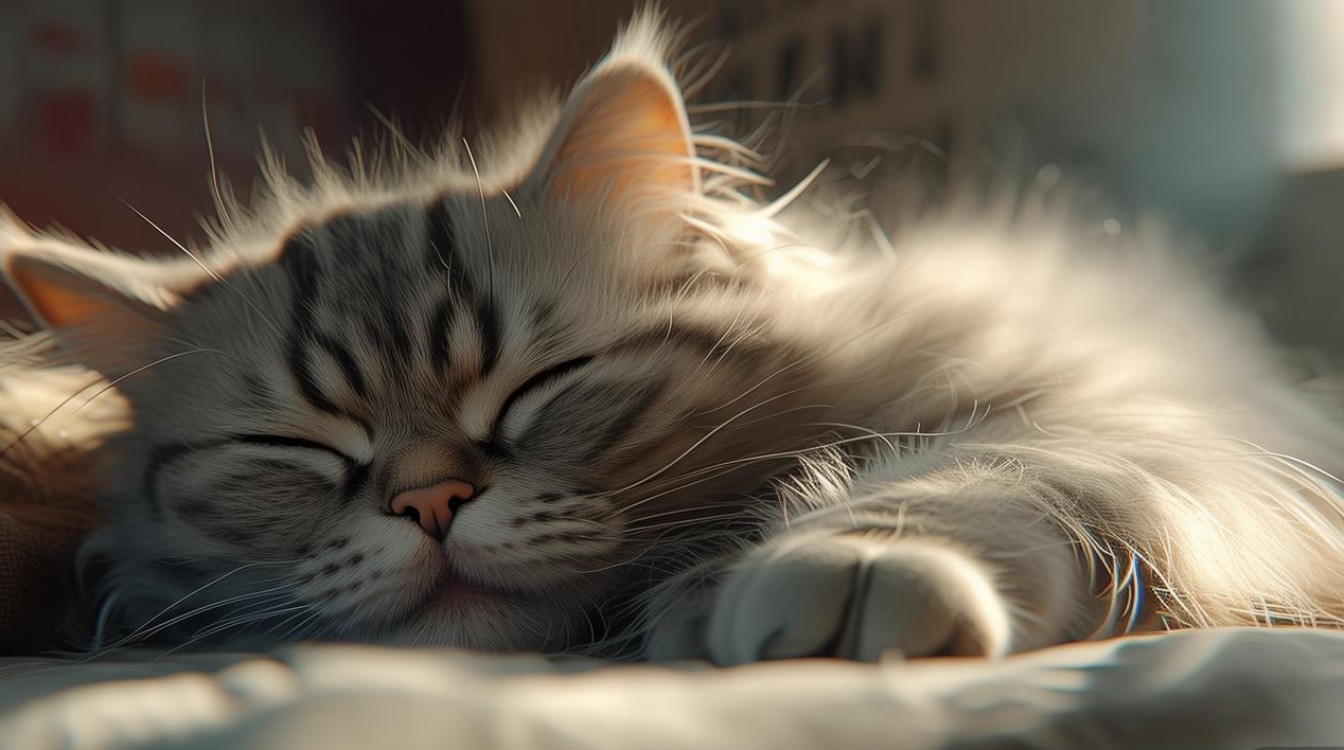 猫咪眼睛混沌贪睡