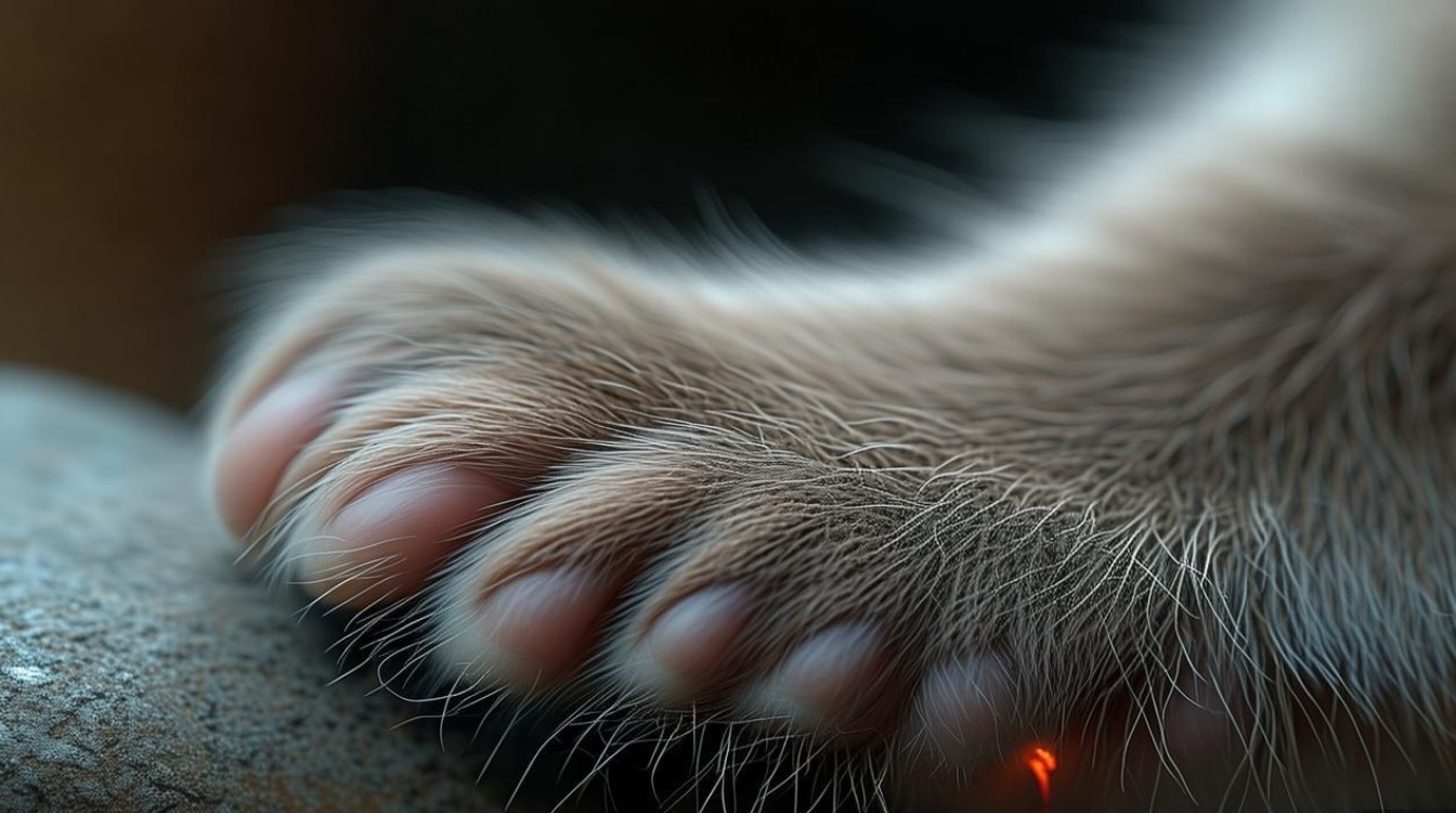 猫咪爪子有点烫
