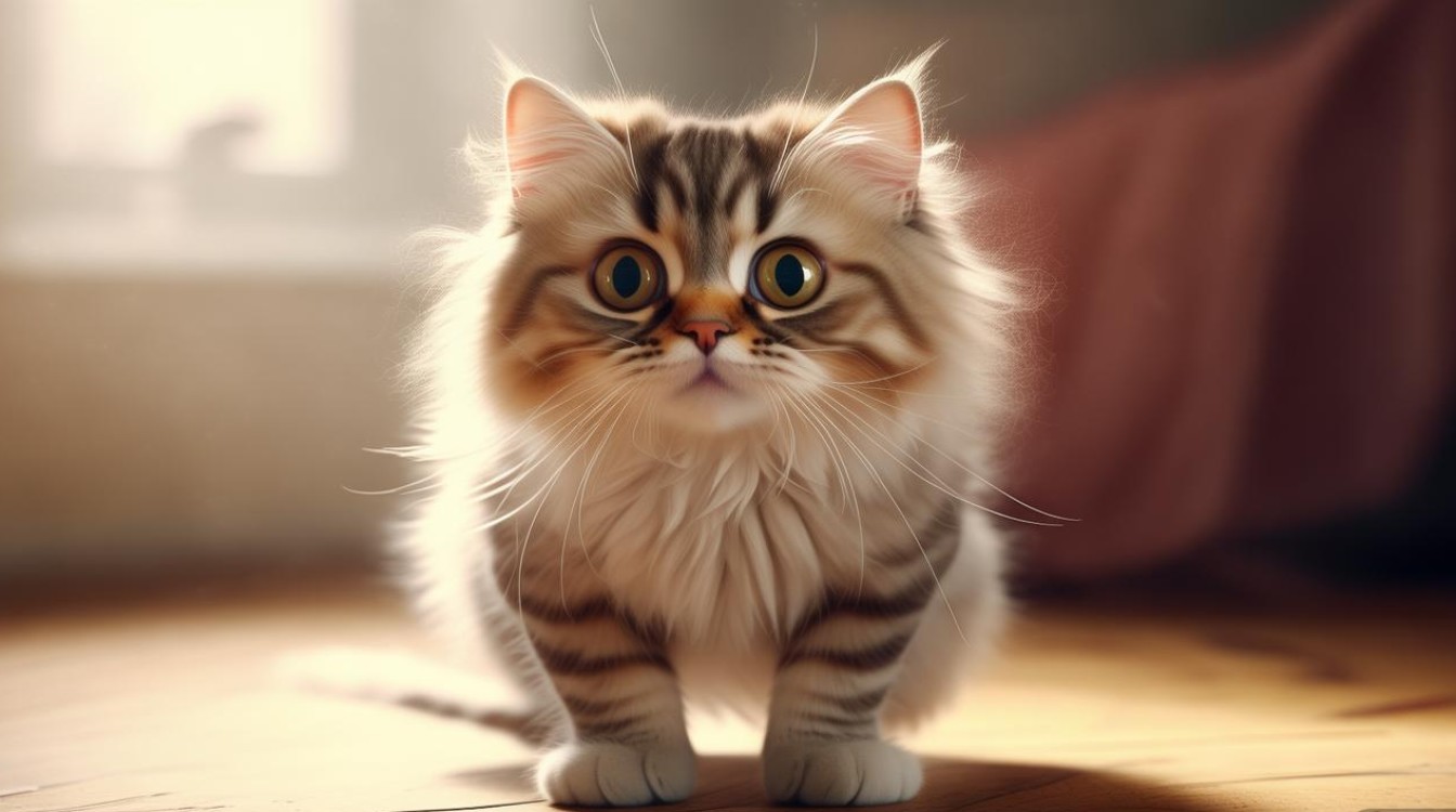 猫咪低头站不稳