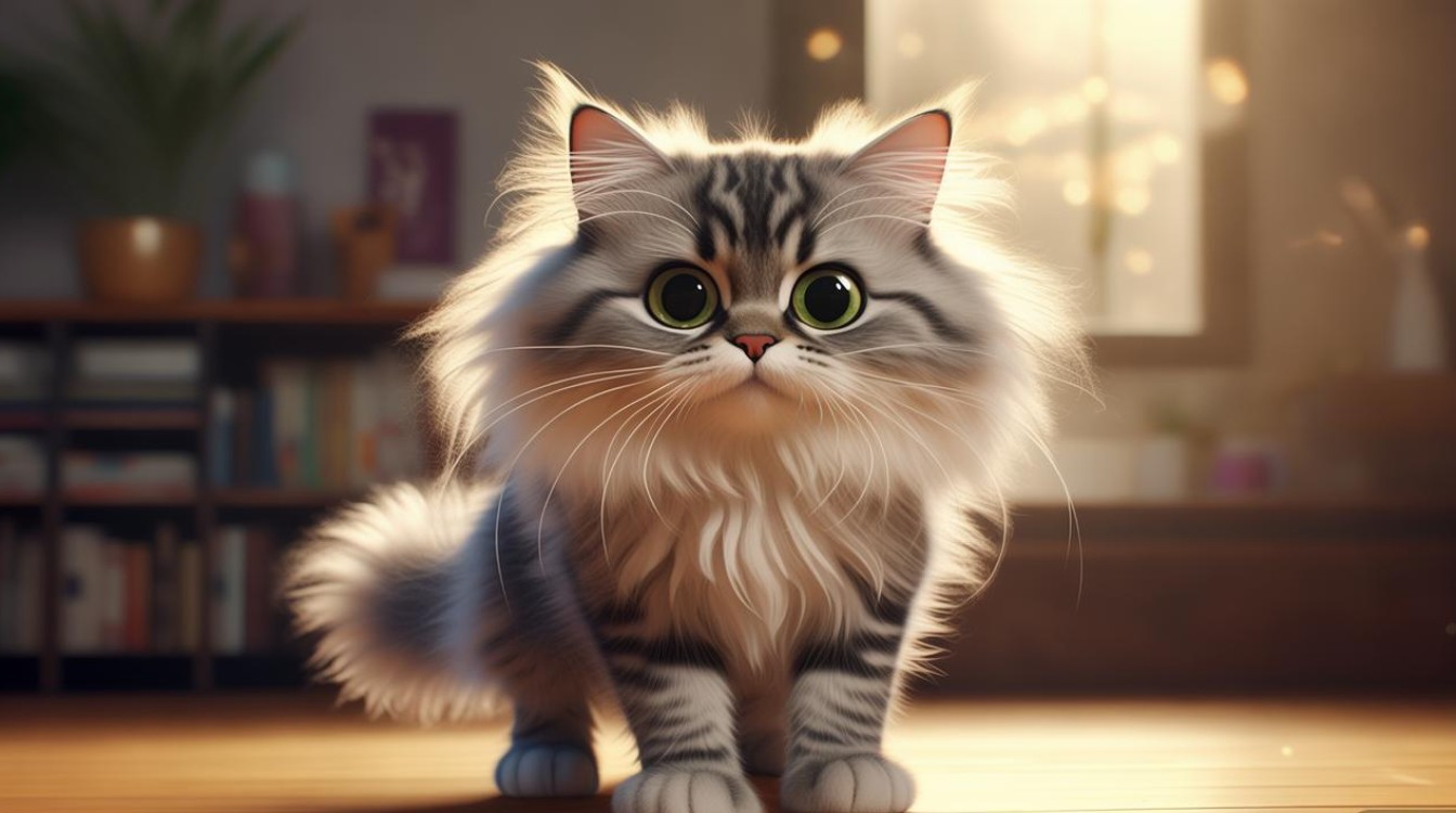 猫咪低头站不稳