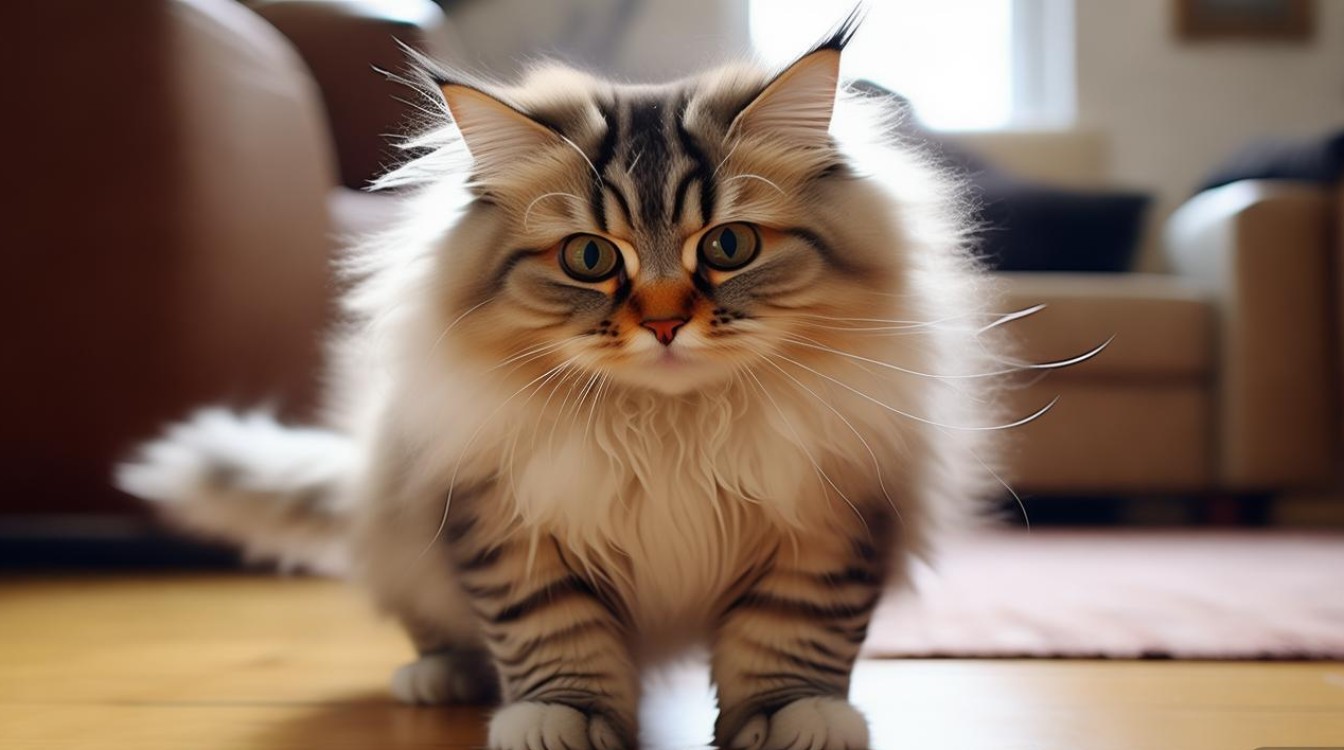 猫咪低头站不稳
