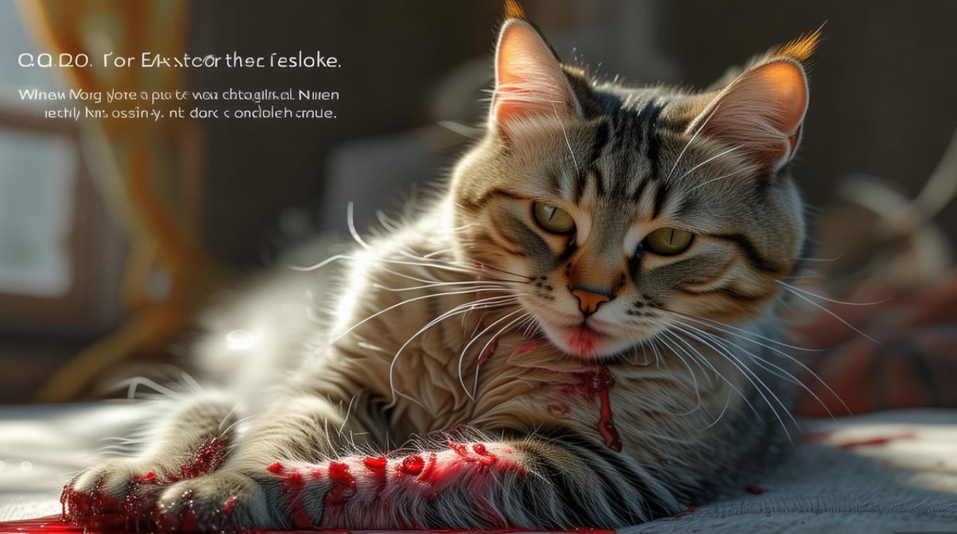 猫咪前腿受伤流血