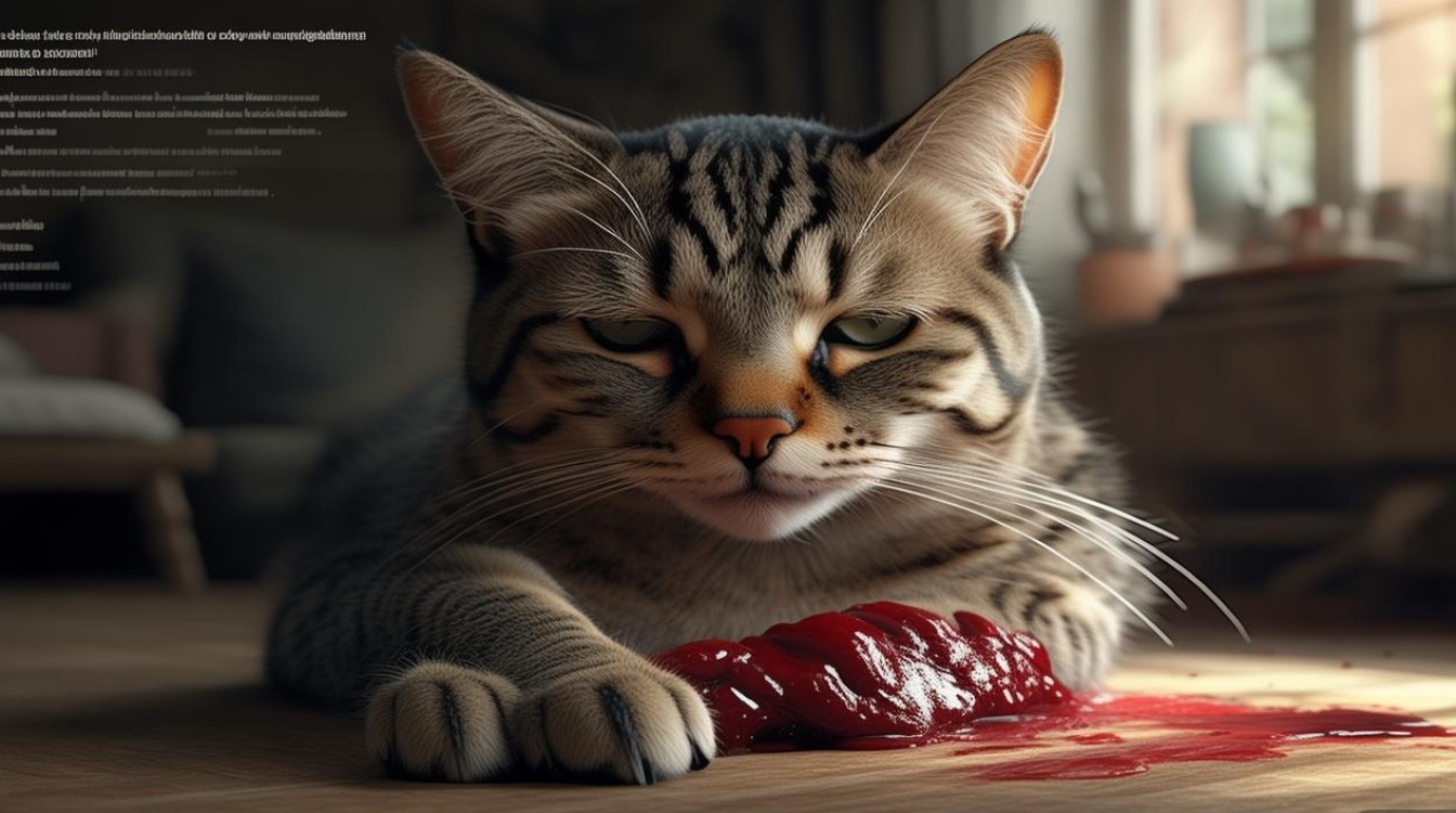 猫咪前腿受伤流血