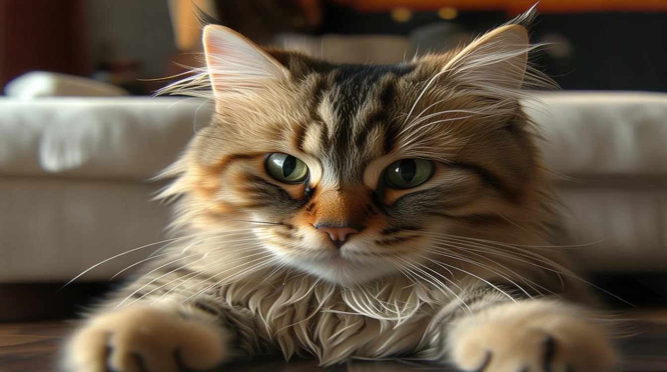 猫咪前腿抖动
