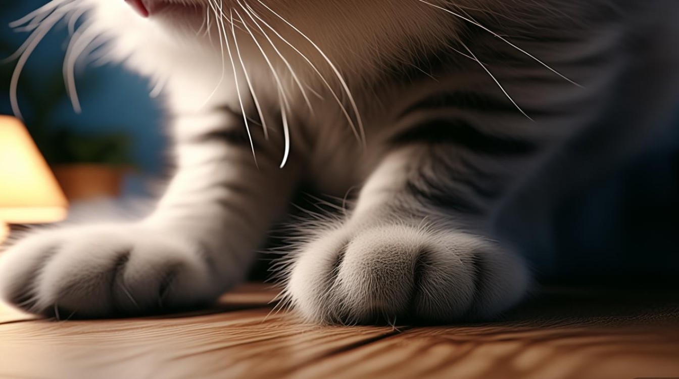 猫咪前腿抖动