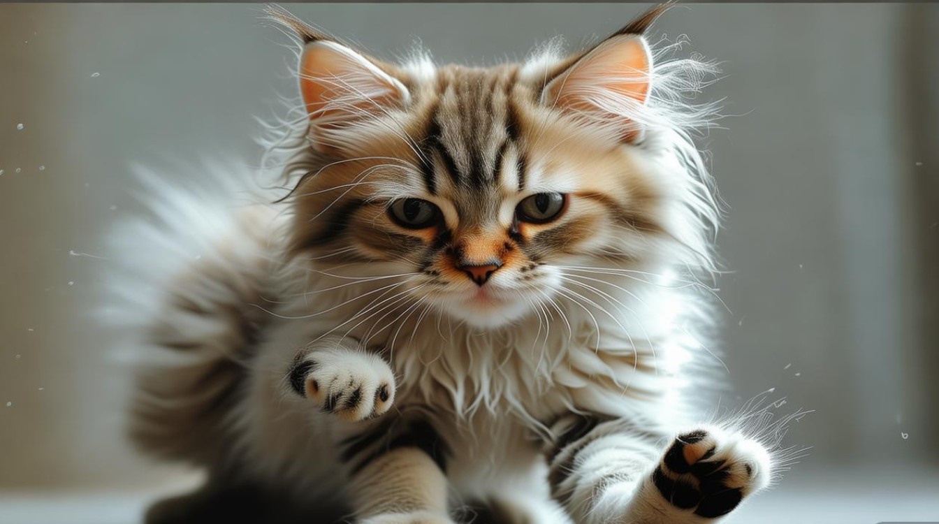 猫咪后腿抓耳朵