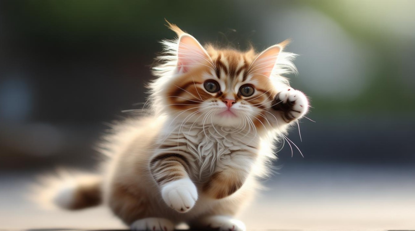 猫咪后腿抓耳朵