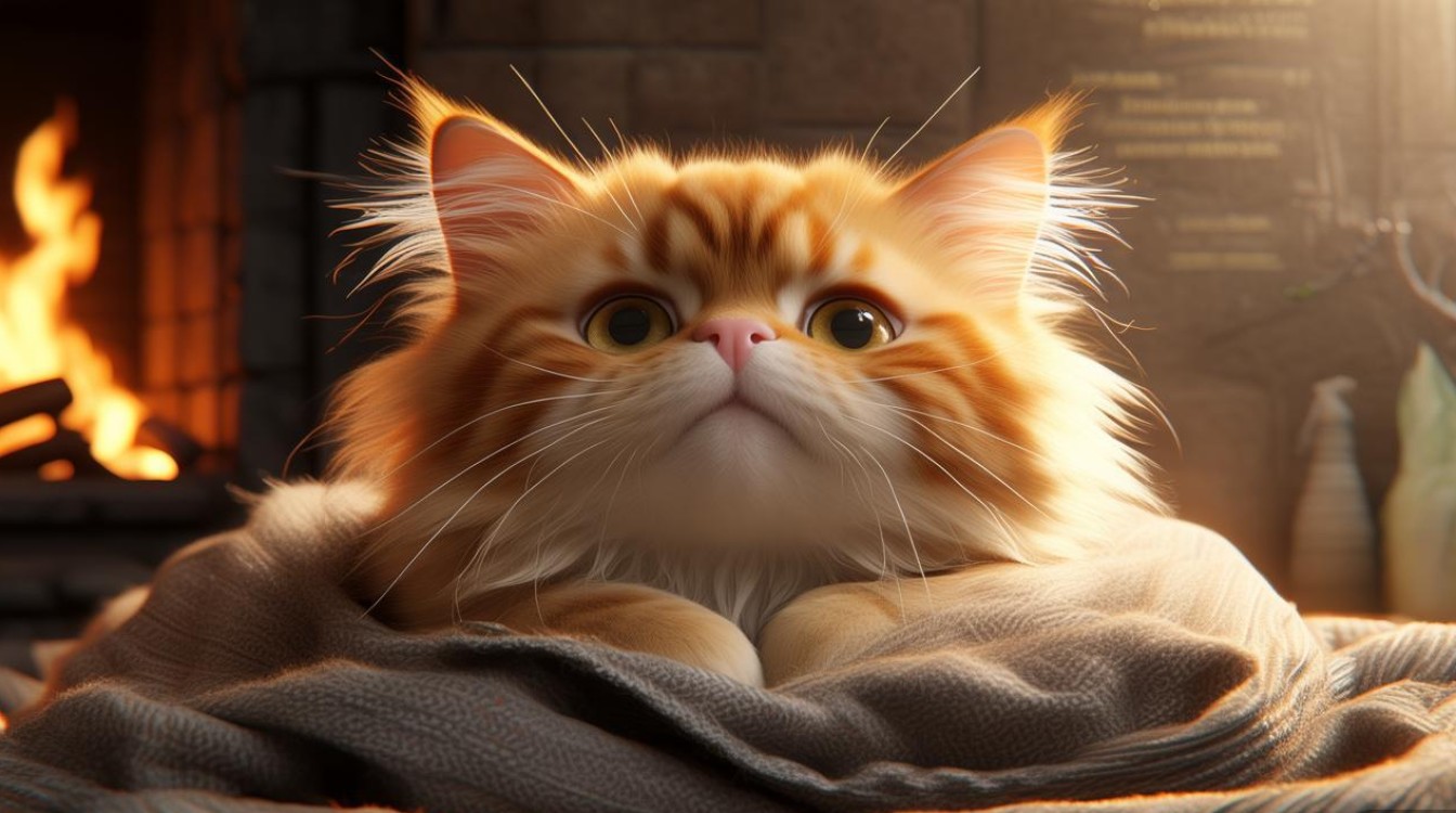 怕冷的猫咪图片