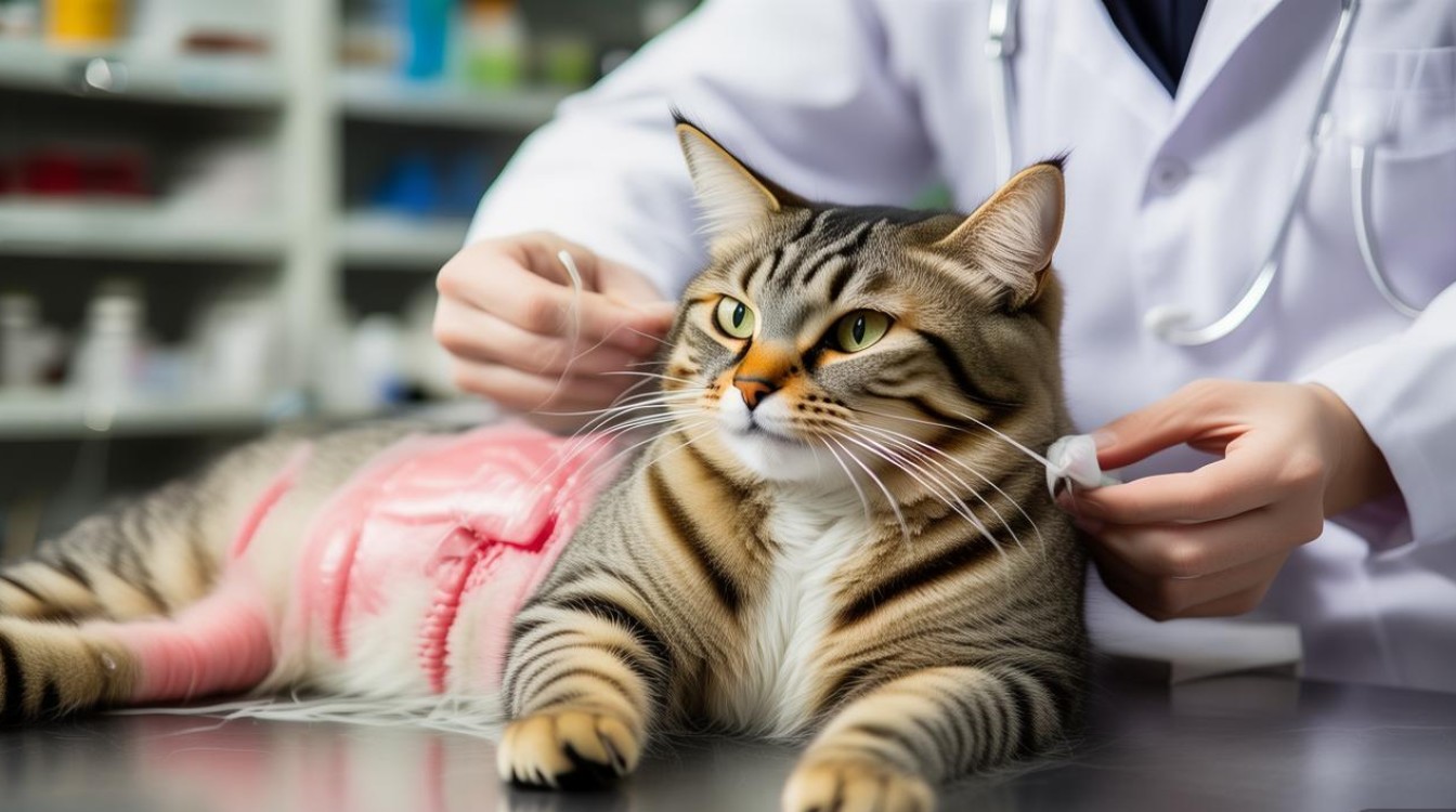 猫咪绝育母猫拆线