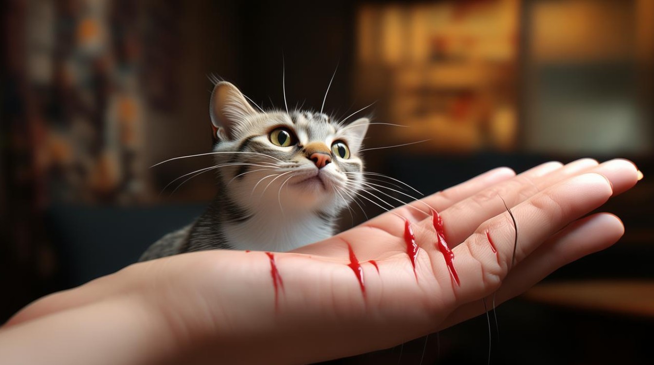 被猫咪抓了之后