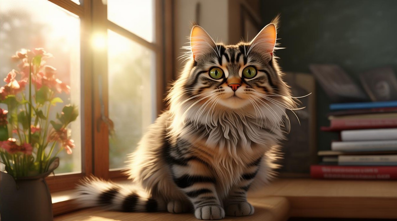 捕捉阳光的猫咪