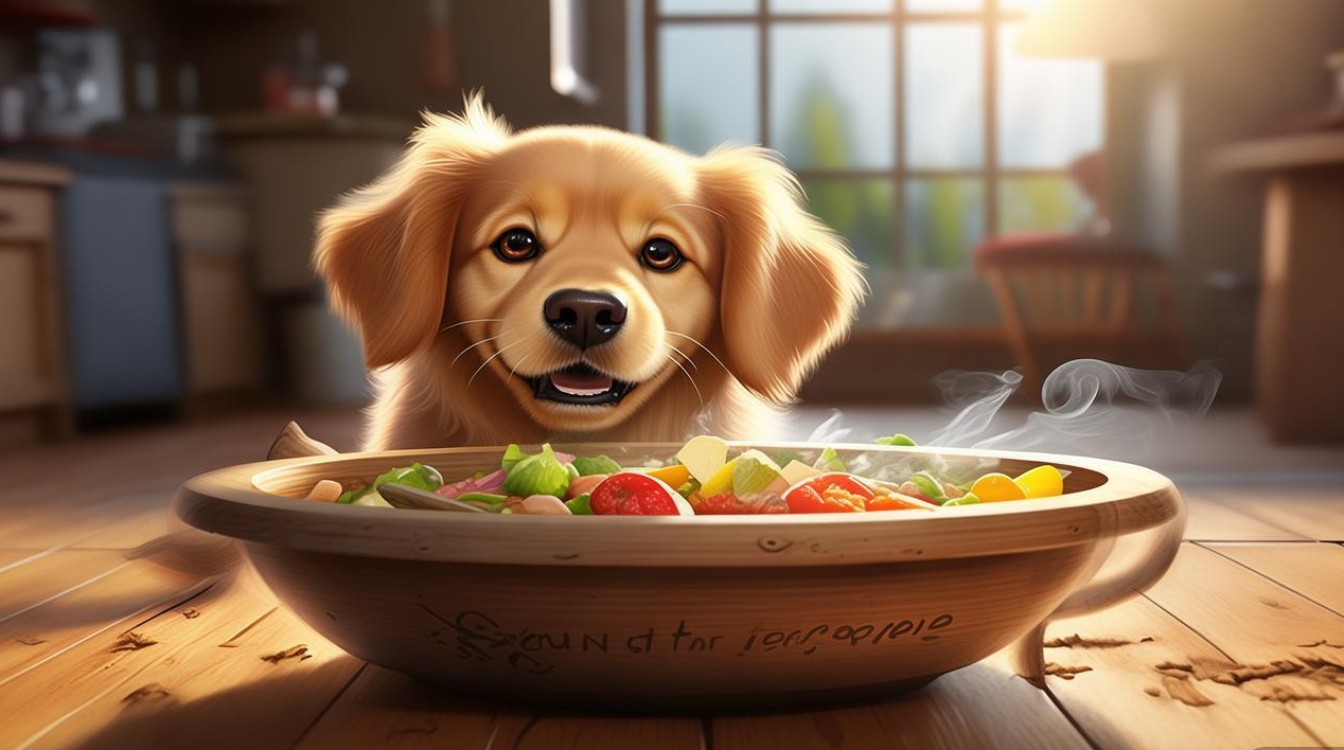 狗狗推食物