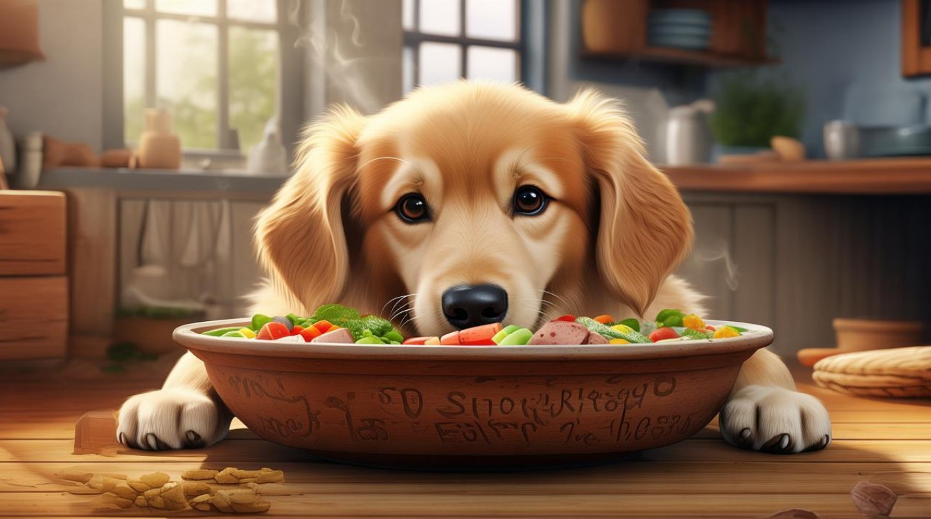 狗狗推食物