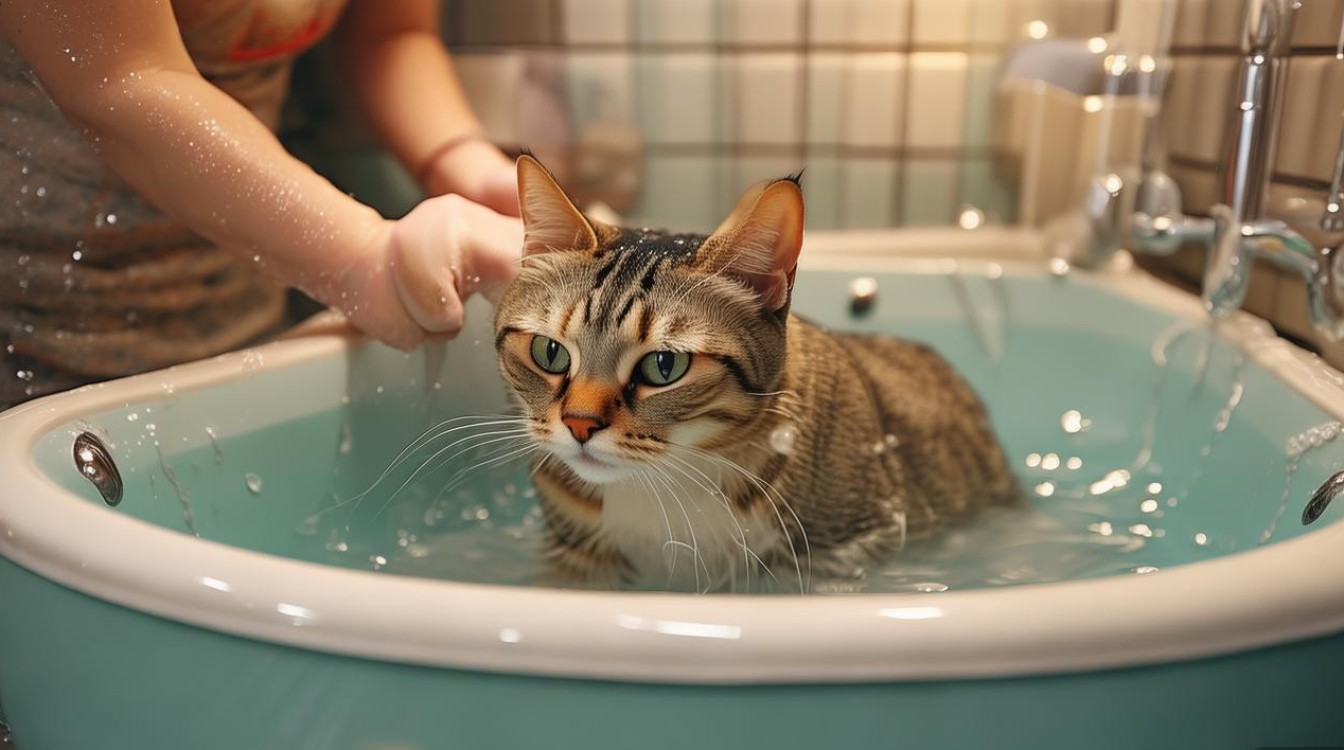 怎么驯服猫咪洗澡