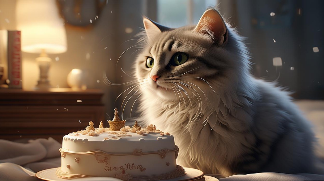 梦到猫咪吃蛋糕