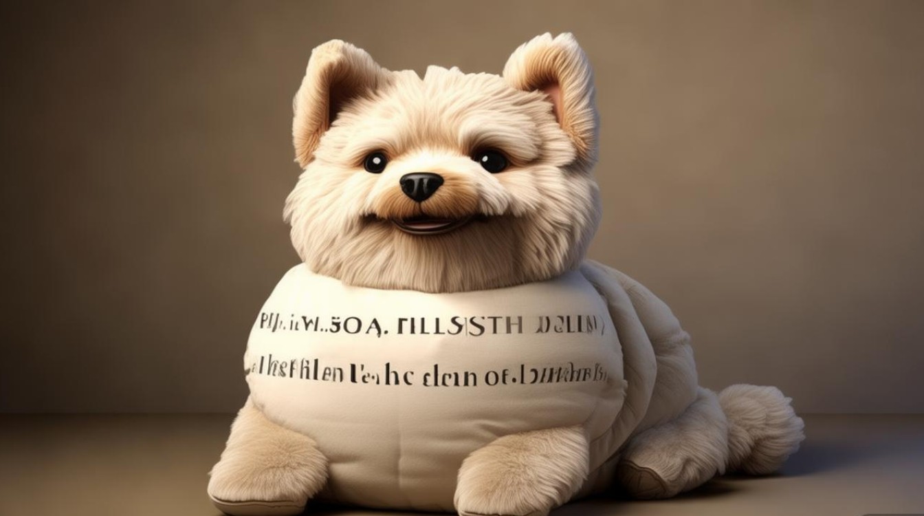 狗狗形状枕头