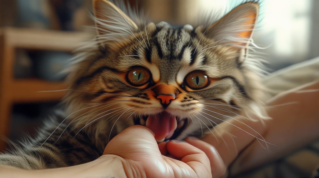 猫咪喜欢咬我手臂