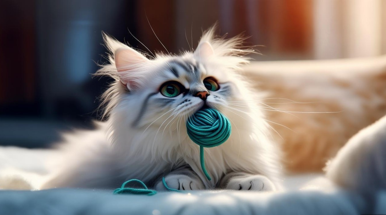 猫咪喜欢衔东西