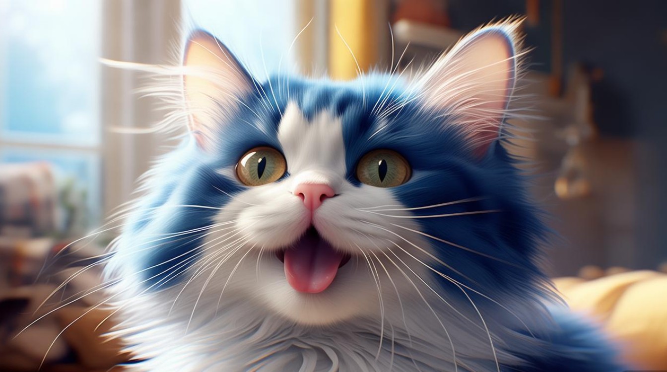 猫咪在打喷嚏