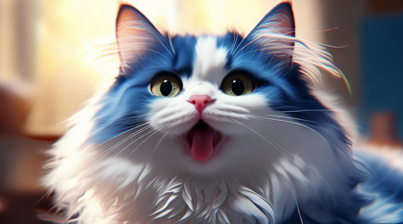 猫咪在打喷嚏