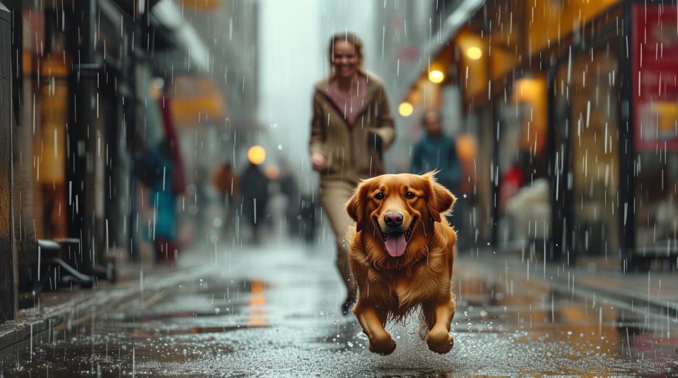 下雨接狗狗