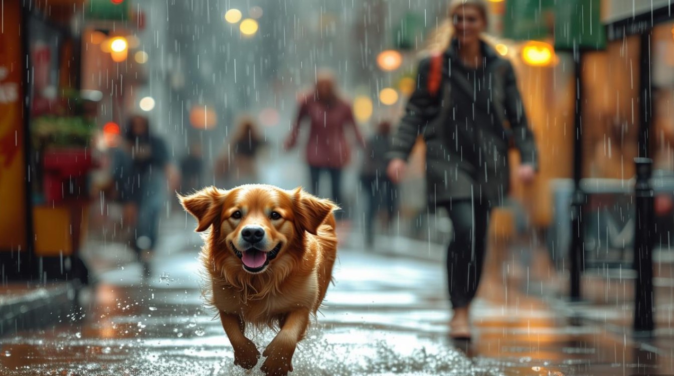 下雨接狗狗