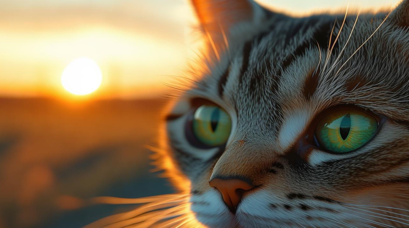 傍晚猫咪的眼睛