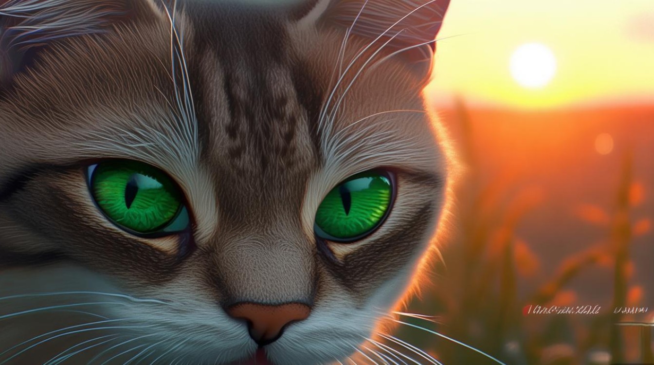 傍晚猫咪的眼睛