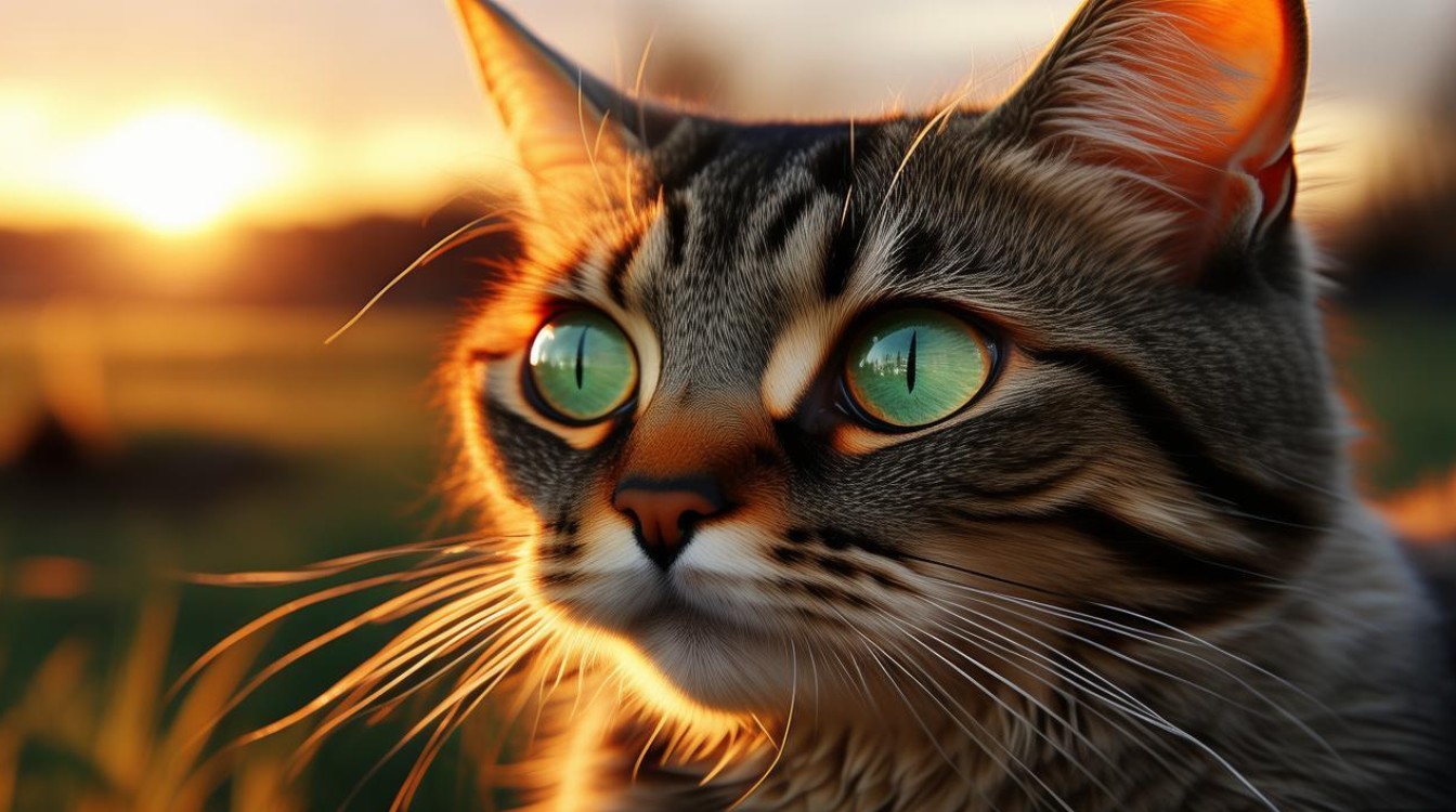 傍晚猫咪的眼睛