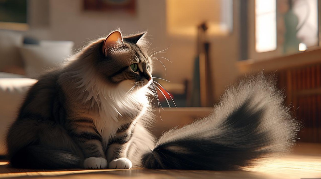 猫咪总是吸尾巴