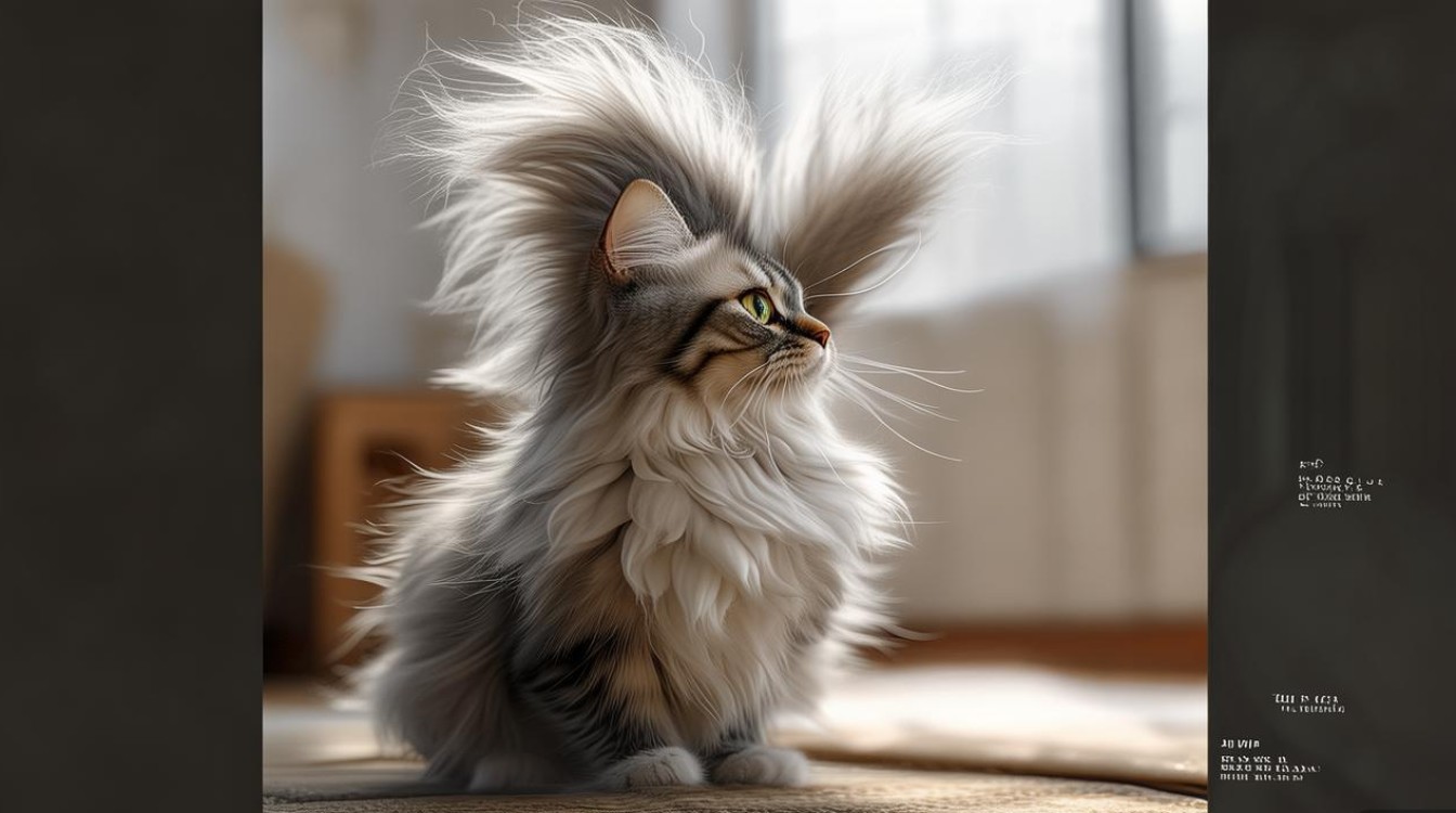 猫咪尾巴向上颤抖