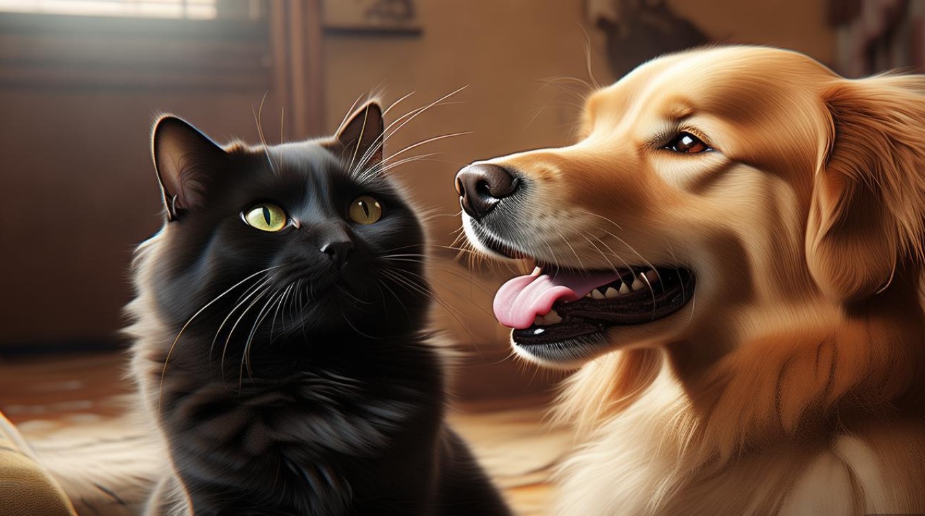 狗狗总是舔猫咪