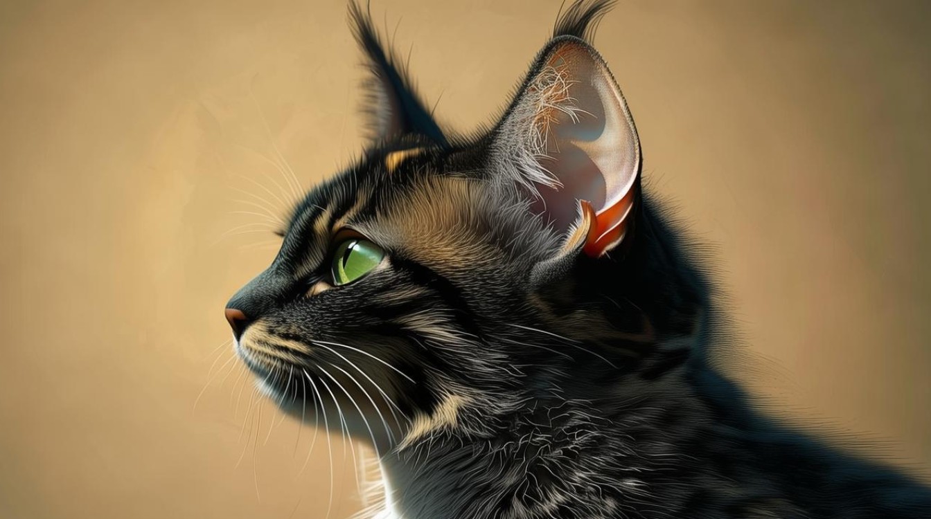 虎斑猫咪耳朵