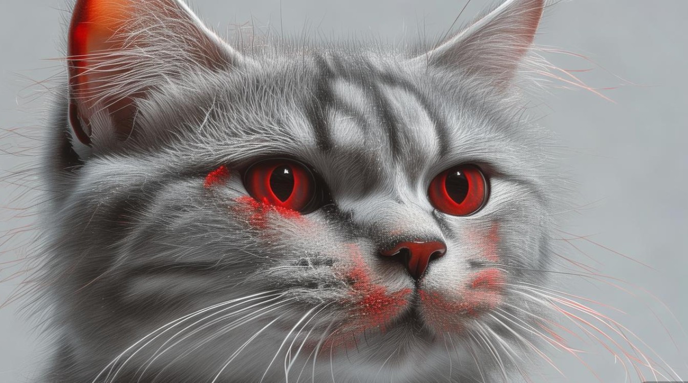 猫咪眼周围红