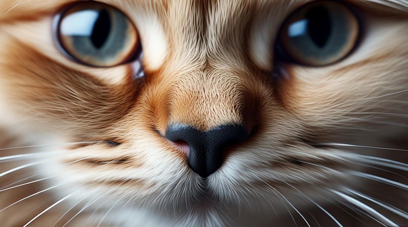 猫咪鼻头黑黑的