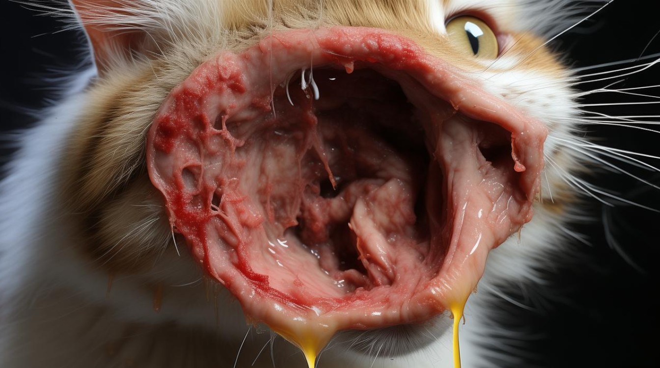 猫咪伤口化脓腐烂