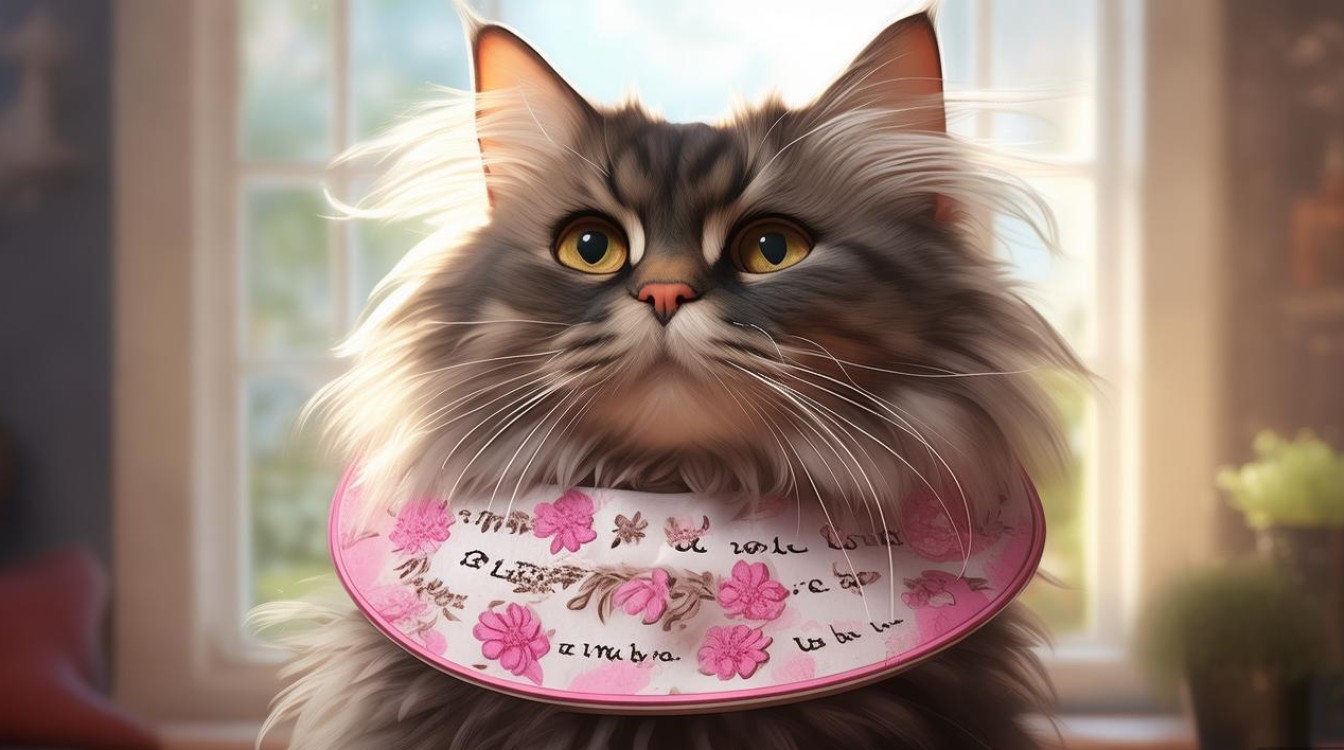 猫咪自制伊丽莎白圈