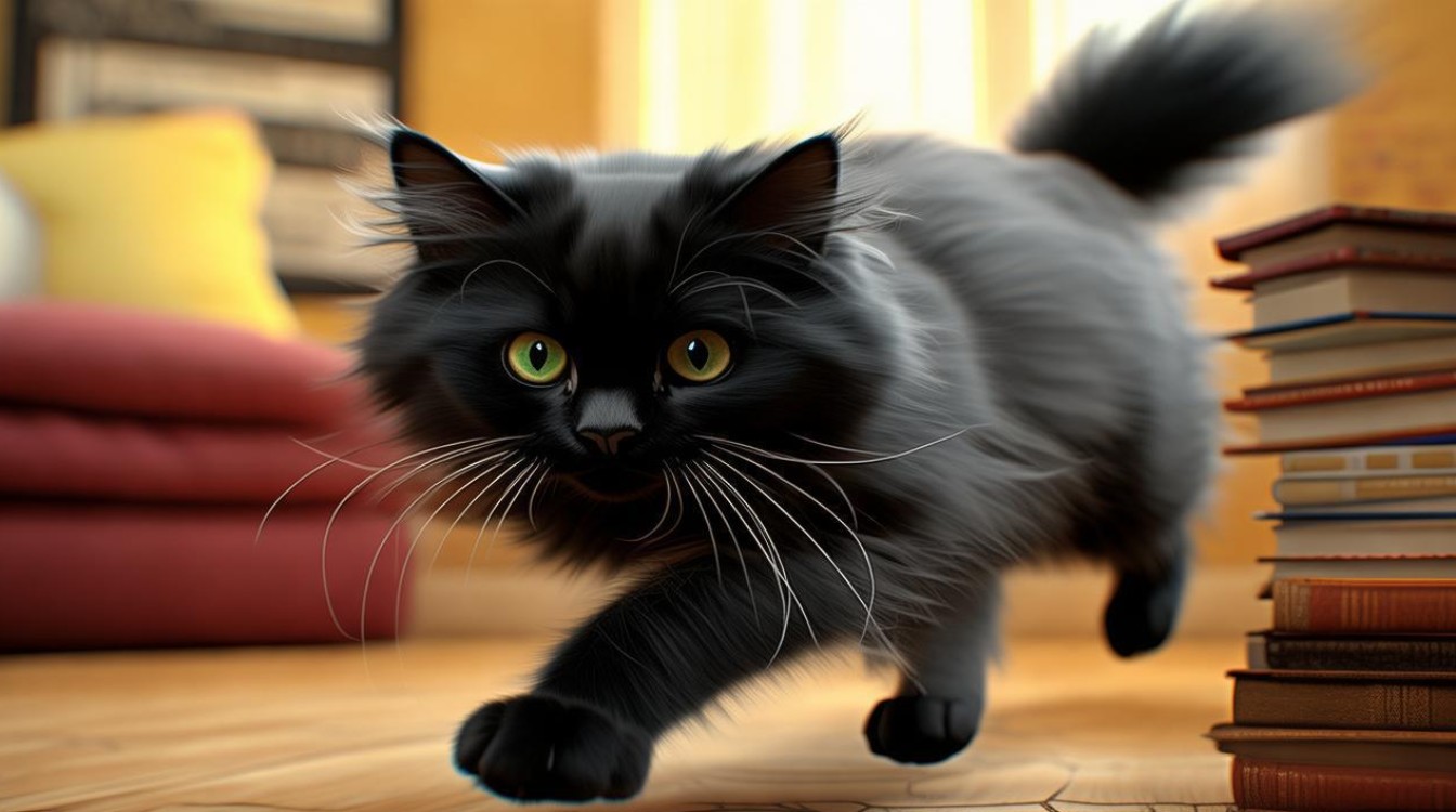 猫咪在家到处乱窜