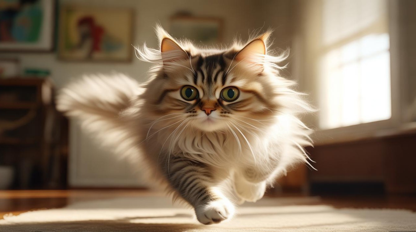 猫咪在家到处乱窜