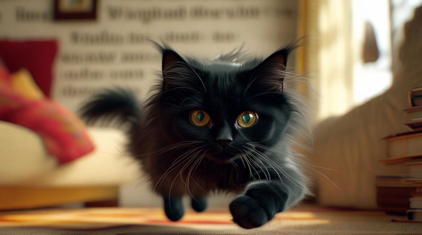猫咪在家到处乱窜