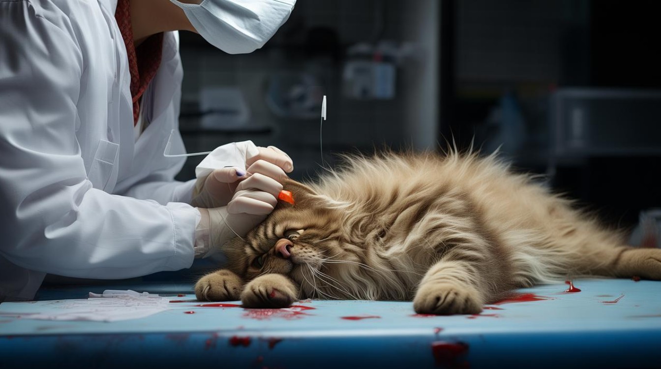 猫咪导尿都是血