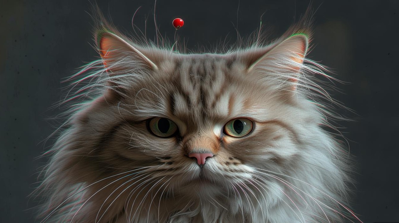 猫咪痘痘上长毛