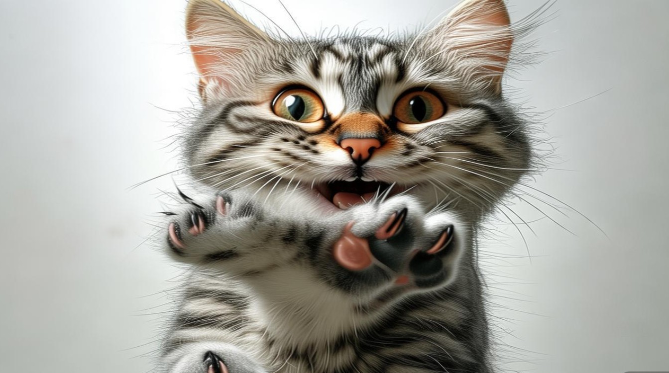 猫咪疯狂咬爪