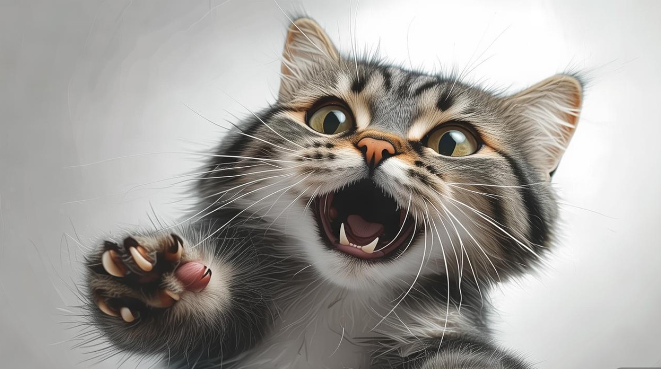 猫咪疯狂咬爪