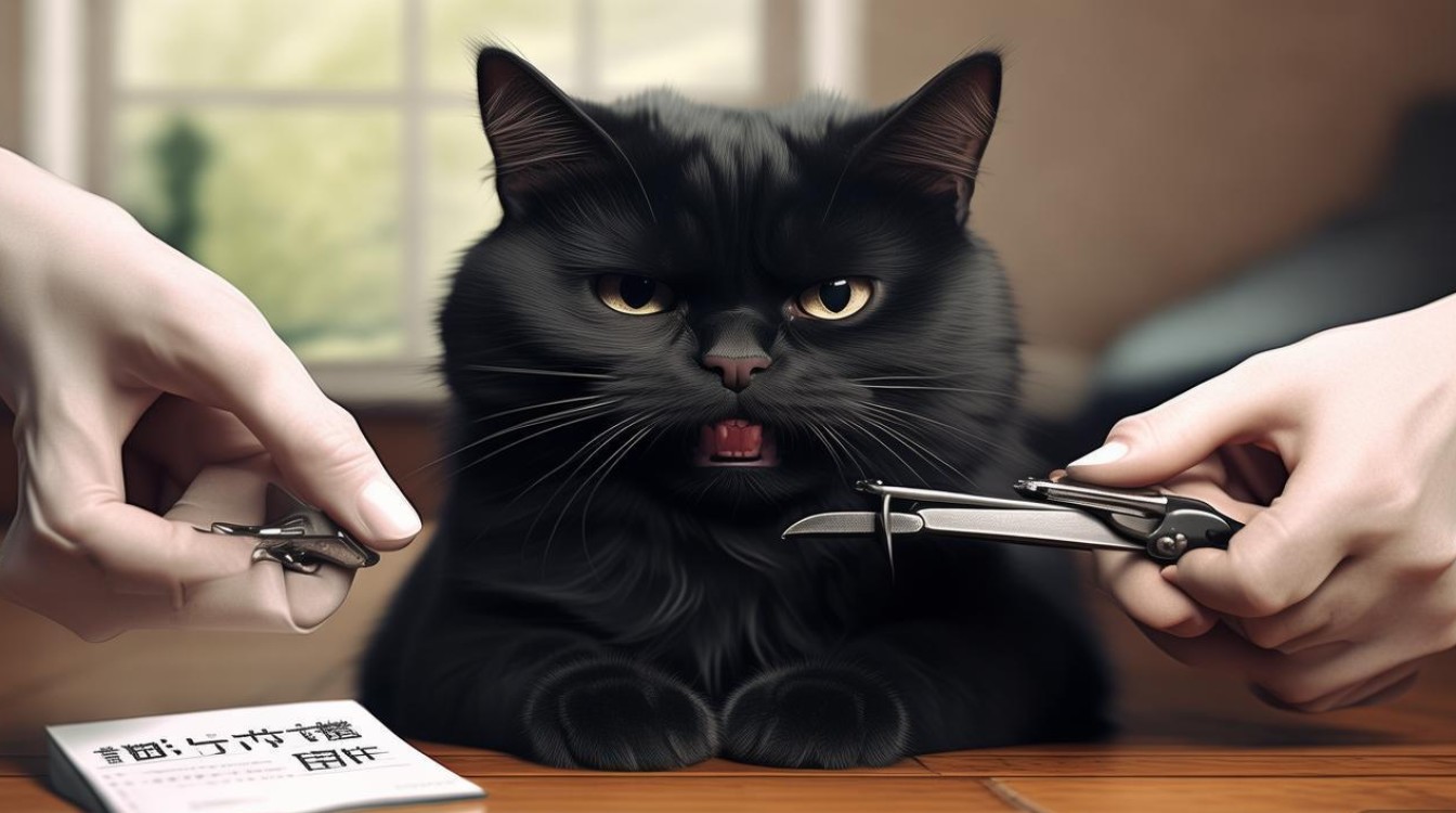 猫咪讨厌修爪子