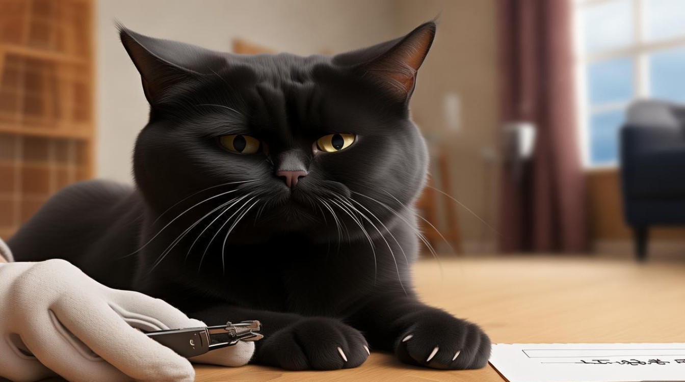 猫咪讨厌修爪子