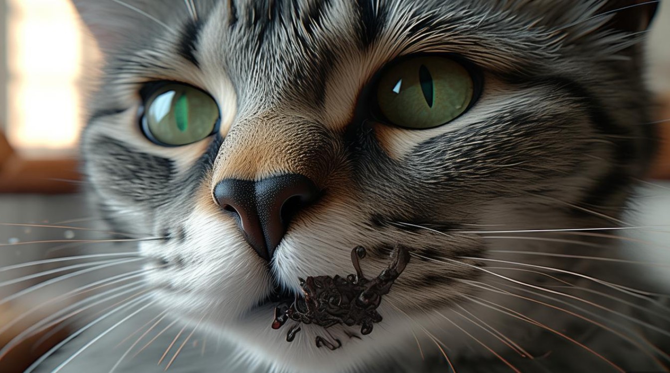猫咪鼻头黑色结痂