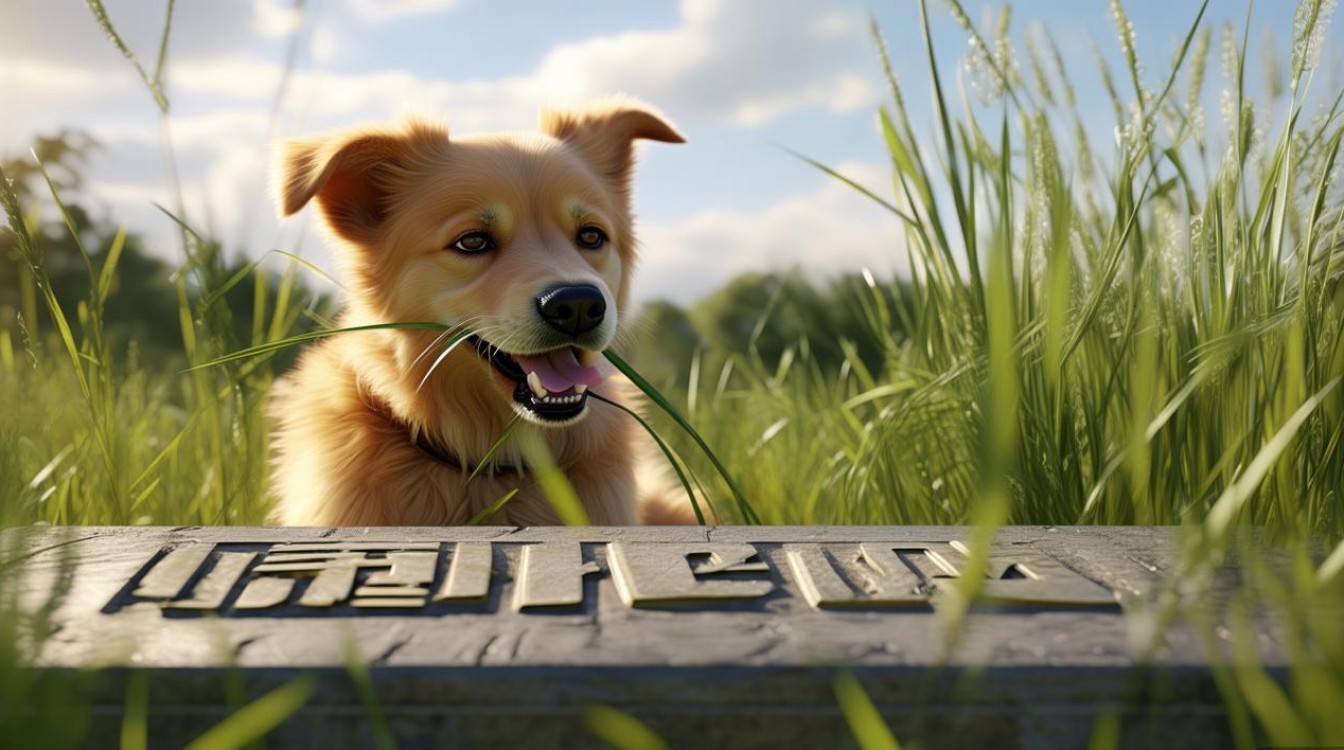 狗狗总吃草