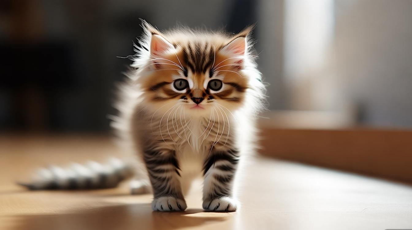 猫咪站走不稳