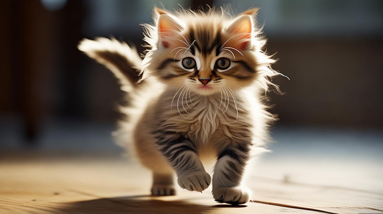 猫咪站走不稳
